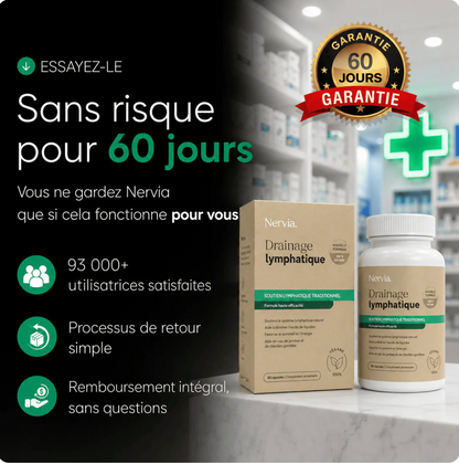 Gélules de Drainage Lymphatique · Transformation totale en 60 jours