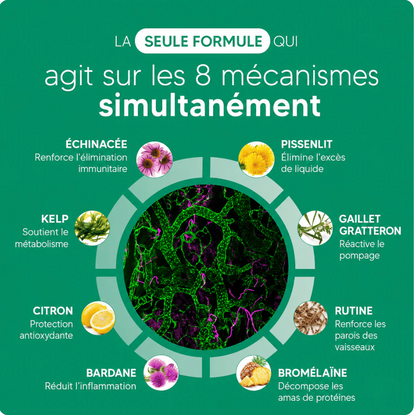 Gélules de Drainage Lymphatique · Transformation totale en 60 jours