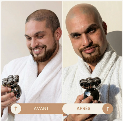 Kit de rasoir flottant 7D | Multifonction 5-en-1⚡ Recharge sans fil + indicateur de batterie LED🚿 Utilisation sur peau sèche ou humide · Lavable🪐 Pratique pour les déplacements