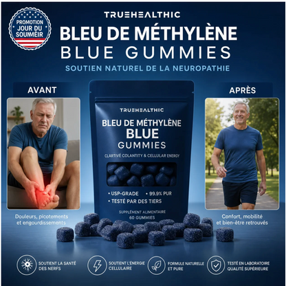 Gummies au bleu de méthylène - Soutien Confort Nerveux