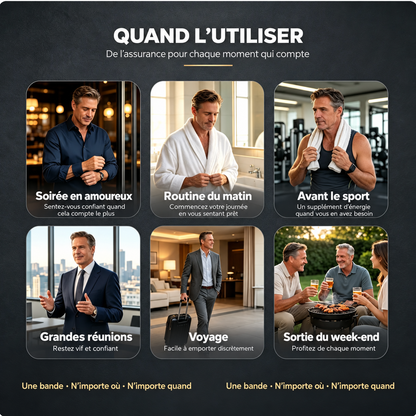 Soutien rapide des performances masculines | 100 % naturel, conforme aux normes FDA, GMP et Halal
