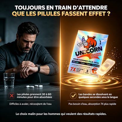 Soutien rapide des performances masculines | 100 % naturel, conforme aux normes FDA, GMP et Halal