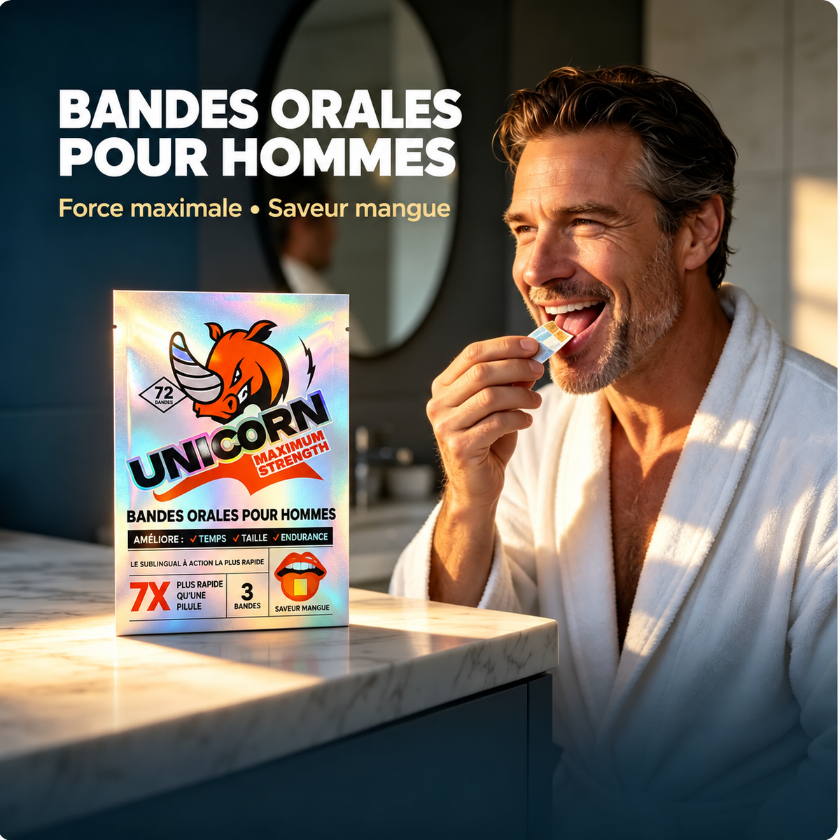 Soutien rapide des performances masculines | 100 % naturel, conforme aux normes FDA, GMP et Halal