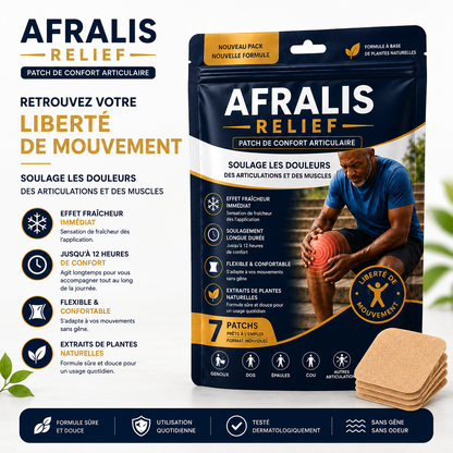 AFRALIS RELIEF – Patch Chauffant Muscles & Articulations