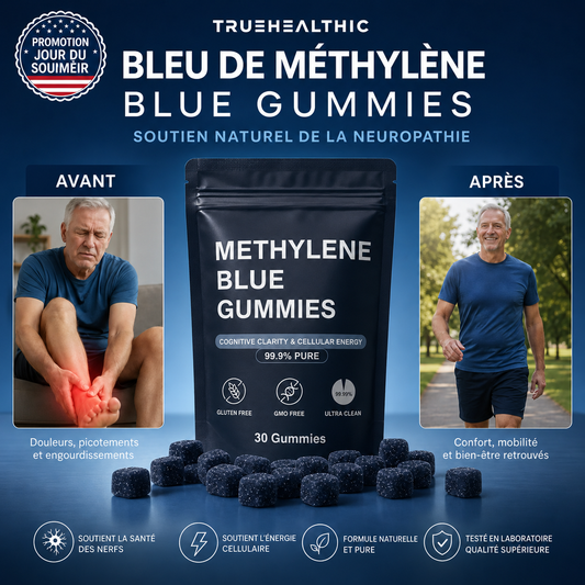 Gummies au bleu de méthylène - Soutien Confort Nerveux