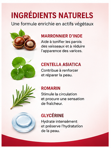 AFRALIS VeinCare™ – Crème Jambes Légères & Veines Apparentes